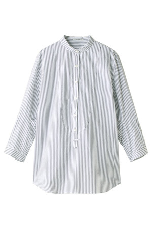  ELFORBR エルフォーブル ストライプロングシャツ ホワイト 