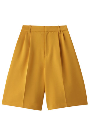  SALE 【30%OFF】 ELFORBR エルフォーブル ダブルクロスキュロットパンツ イエロー 
