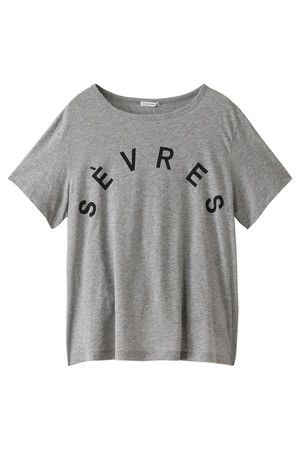  SALE 【30%OFF】 ELFORBR エルフォーブル C.ラウンドネックロゴTシャツ グレー 