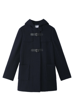  [ELLE エル アパレル] ダッフル風コート ネイビー 