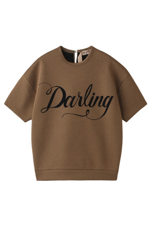  SALE 【20%OFF】 N&deg;21 ヌメロ ヴェントゥーノ Darlingプリントスウェット ブラウン 