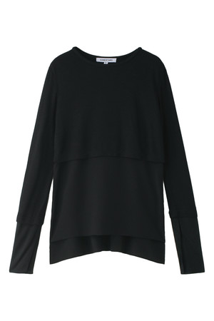  SALE 【50%OFF】 [ELIZABETH AND JAMES エリザベス アンド ジェームス] レイヤードカットソー ブラック 