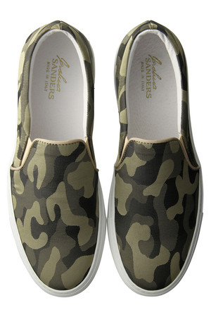  SALE 【50%OFF】 Joshua SANDERS ジョシュア サンダース メンズ（MENS）カモフラージュ柄スリッポン カーキ 