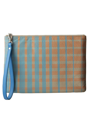  SALE 【70%OFF】 YARNZ ヤーンツ GRID クラッチバッグ ベージュ 
