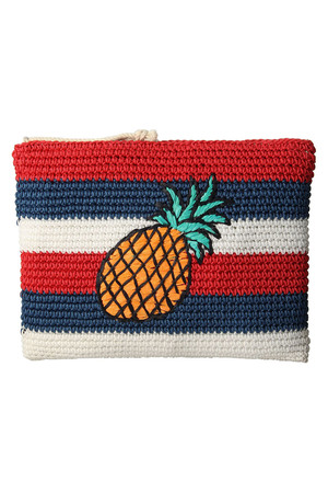 SALE 【50%OFF】 Liberty Bell maison trente trois リバティ ベル メゾン トラン トロワ メッシュクラッチバッグ パイナップル 