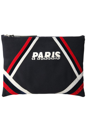  Liberty Bell maison trente trois リバティ ベル メゾン トラン トロワ PARIS ウールクラッチバッグ ネイビー 