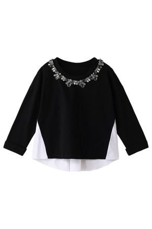  SALE 【40%OFF】 GRACE CONTINENTAL グレースコンチネンタル ジャージシャツトップス ブラック 