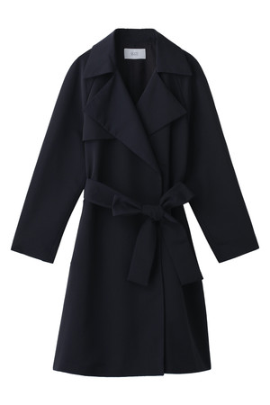  SALE 【70%OFF】 BODY DRESSING ボディドレッシング ベルト付ダブルコート ネイビー 