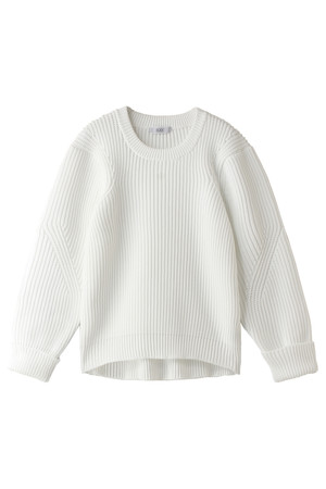  SALE 【70%OFF】 BODY DRESSING ボディドレッシング リブニットプルオーバー ホワイト 