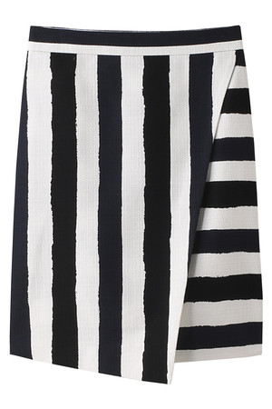 SALE 【50%OFF】 BODY DRESSING ボディドレッシング ラップスカート ネイビーボーダー