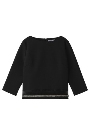 SALE 【50%OFF】 BODY DRESSING ボディドレッシング ダブルストレッチ裾切替ブラウス ブラック 