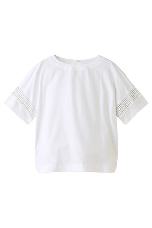  BODY DRESSING ボディドレッシング ノーカラーオックスブラウス ホワイト 