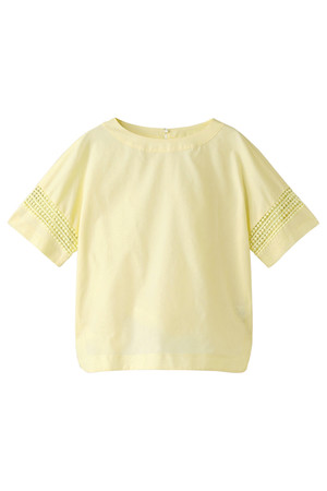  BODY DRESSING ボディドレッシング ノーカラーオックスブラウス イエロー 