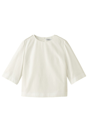  BODY DRESSING ボディドレッシング T/Rデシンノーカラーブラウス ホワイト 