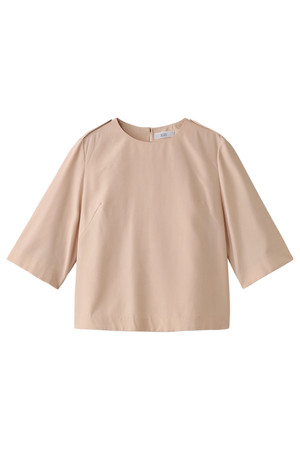  BODY DRESSING ボディドレッシング T/Rデシンノーカラーブラウス ベージュ 