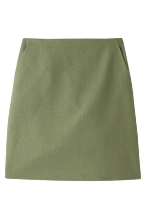  SALE 【50%OFF】 BODY DRESSING ボディドレッシング 台形スカート カーキ 