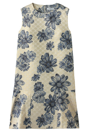  SALE 【50%OFF】 BODY DRESSING ボディドレッシング ジャガードフラワーワンピース ブルー 