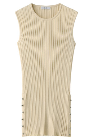  SALE 【50%OFF】 BODY DRESSING ボディドレッシング ノースリーブリブカットソー ベージュ 