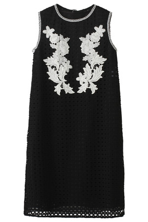  BODY DRESSING ボディドレッシング レース刺繍ワンピース ブラック 