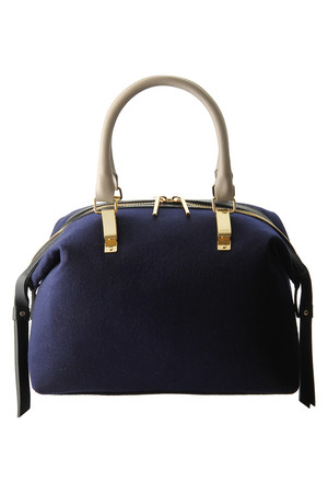  SALE 【50%OFF】 [MARY AL TERNA メアリ オル ターナ] CARESS フェルトミニボストンバッグ ネイビー 