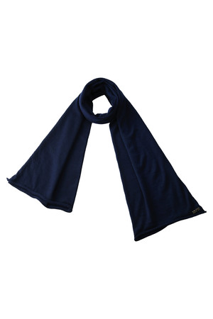  SALE 【50%OFF】 [MUVEIL WORK ミュベール ワーク] カシミヤストール ネイビー 