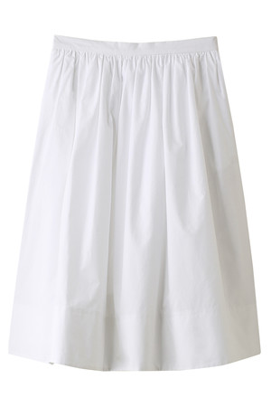  SALE 【30%OFF】 MUVEIL WORK ミュベール ワーク 【限定】タイプライターギャザースカート ホワイト 