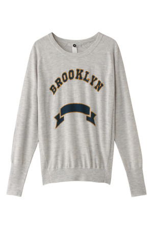  SALE 【50%OFF】 VENERTA knitwear ヴェネルタ ニットウェア BROOKLYN ニット ライトグレー 