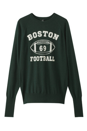  SALE 【50%OFF】 [VENERTA knitwear ヴェネルタ ニットウェア] BOSTON FOOTBALL ニット グリーン 