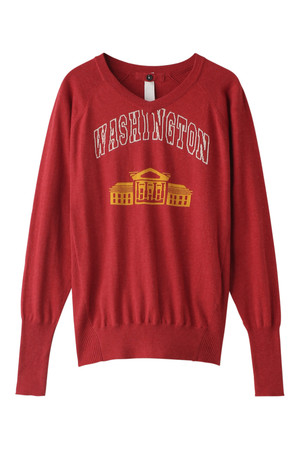  SALE 【50%OFF】 VENERTA knitwear ヴェネルタ ニットウェア WASHINGTON WH ニットプルオーバー レッド 