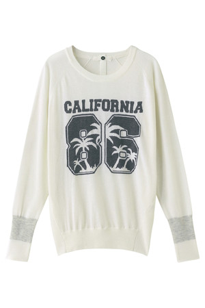  VENERTA knitwear ヴェネルタ ニットウェア CALIFORNIA 86 メリノウールニットプルオーバー ホワイト 