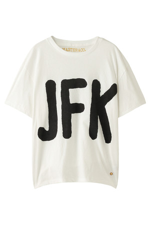  SALE 【30%OFF】 Drawing Numbers ドローイングナンバーズ 【Master & Co．】JFKプリントTシャツ ホワイト 