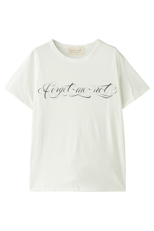  SALE 【30%OFF】 Drawing Numbers ドローイングナンバーズ 【forget me not by Tina Chai】プリントT Forgetme ホワイト 