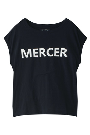  [upper hights アッパーハイツ] MERCERボックスTシャツ ミッドナイト 