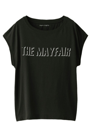  upper hights アッパーハイツ THE MAYFAIRロゴフレンチスリーブTシャツ アーミー 