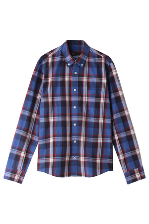  SALE 【40%OFF】 JET ジェット 【JET LOS ANGELES】メンズ（MENS）チェックシャツ ブルー 