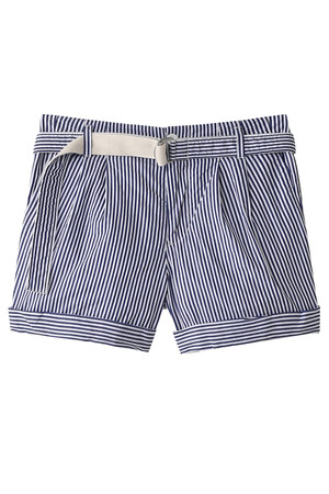  SALE 【40%OFF】 JET ジェット 【JET LOS ANGELES】先染ストライプショートパンツ ブルー(細) 