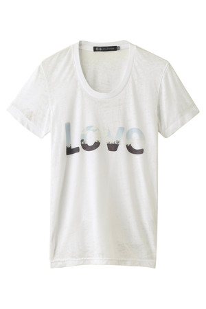  JET ジェット 【JET John Eshaya】Photo Printed Tシャツ ホワイト(LOVE) 