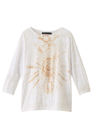  SALE 【20%OFF】 JET ジェット 【JET John Eshaya】Tie Dye Burnout Tシャツ キャメル 