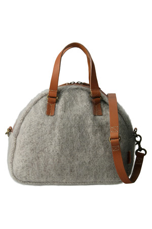  [AVOCA アヴォカ] 2Wayモヘヤボストンバッグ グレー 
