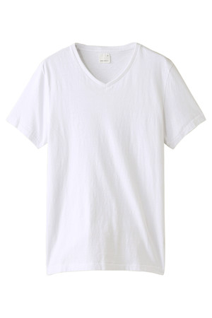  SALE 【50%OFF】 WORLD BASICS ワールド ベーシックス メンズ（MENS）VネックTシャツ ホワイト 