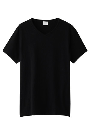  SALE 【50%OFF】 WORLD BASICS ワールド ベーシックス メンズ（MENS）VネックTシャツ ブラック 