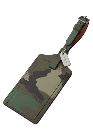  [COACH コーチ] カモフラージュ ラゲージ タグ グリーンマルチ 