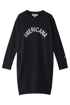  [Americana アメリカーナ] 【予約販売】AMERICANA スウェットワンピース ダークネイビー 