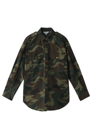  Americana アメリカーナ オーバーサイズカモフラージュ柄シャツ カモフラージュ 