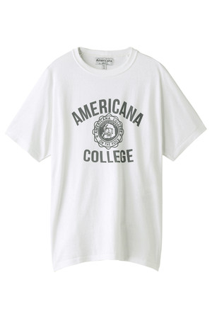  Americana アメリカーナ メンズ（MENS）Americana紋章プリントTシャツ ホワイト 