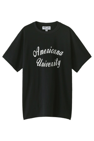  Americana アメリカーナ メンズ（MENS）Americana UniversityプリントTシャツ スミクロ 