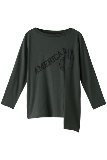SALE 【50%OFF】 Americana アメリカーナ リメイク風ポケットTシャツ オリーブ