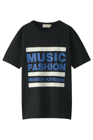  MAISON KITSUNE メゾン キツネ メンズ（MENS）MUSIC FASHION Tシャツ ブラック 