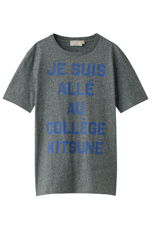  [MAISON KITSUNE メゾン キツネ] 【予約販売】【MEN】JE SUIS ALLE Tシャツ ダークグレーメランジ 