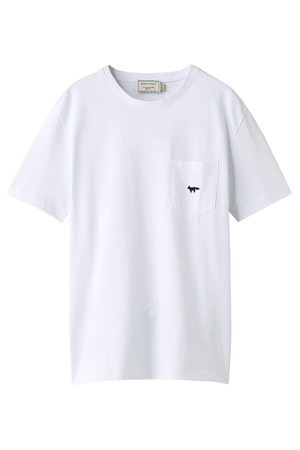  SALE 【20%OFF】 MAISON KITSUNE メゾン キツネ メンズ（MENS）BASIC W EMBROIDERY Tシャツ ホワイト 
